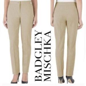 Luxe ✨ Badgley Mischka Straight Leg Trousers ~ HIGH END